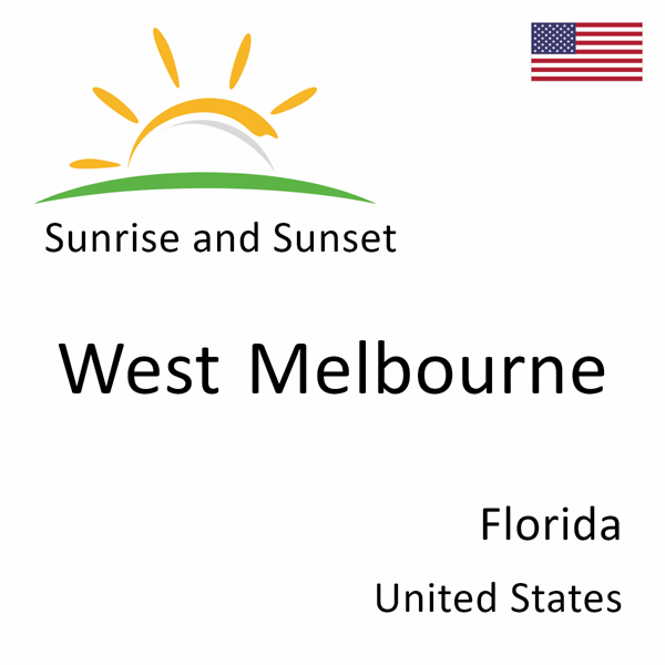 Sunrise and sunset times for West Melbourne, Florida, United States