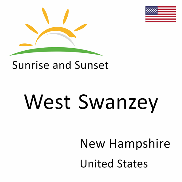 Sunrise and sunset times for West Swanzey, New Hampshire, United States