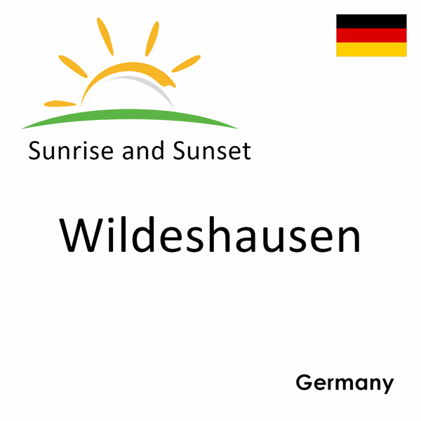 Sunrise and sunset times for Wildeshausen, Germany