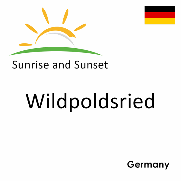 Sunrise and sunset times for Wildpoldsried, Germany