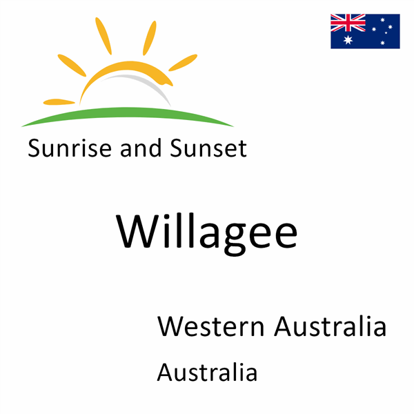 Sunrise and sunset times for Willagee, Western Australia, Australia