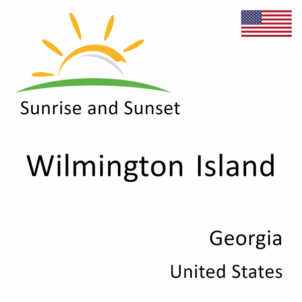 Sunrise and sunset times for Wilmington Island, Georgia, United States