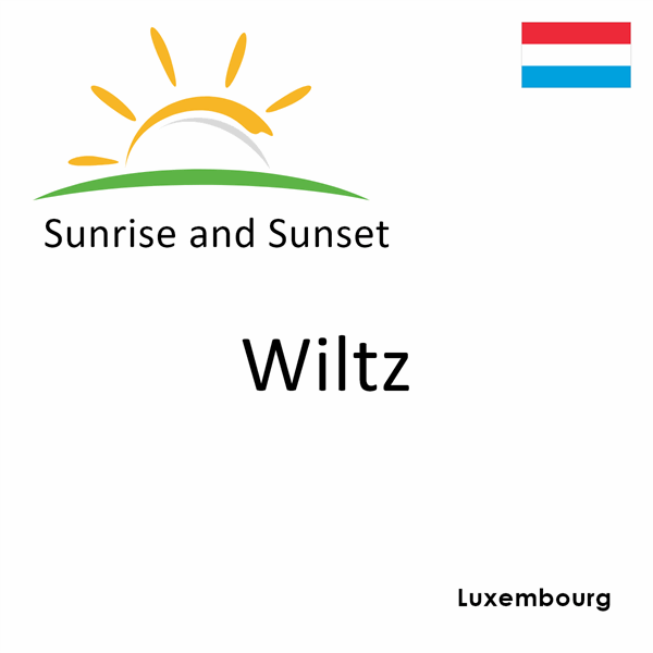 Sunrise and sunset times for Wiltz, Luxembourg