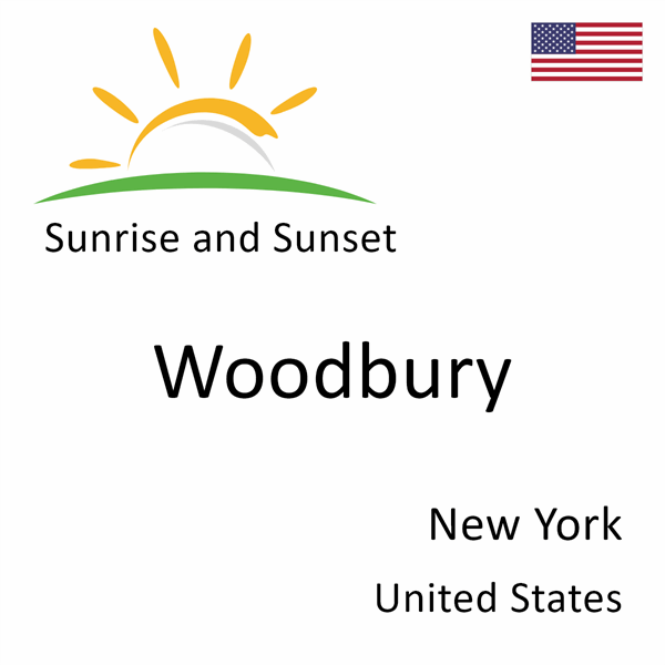 Sunrise and sunset times for Woodbury, New York, United States