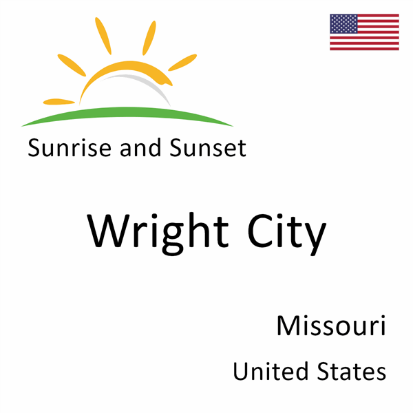 Sunrise and sunset times for Wright City, Missouri, United States