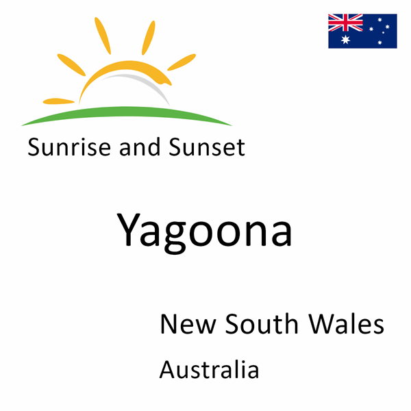 Sunrise and sunset times for Yagoona, New South Wales, Australia