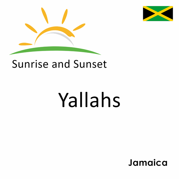 Sunrise and sunset times for Yallahs, Jamaica
