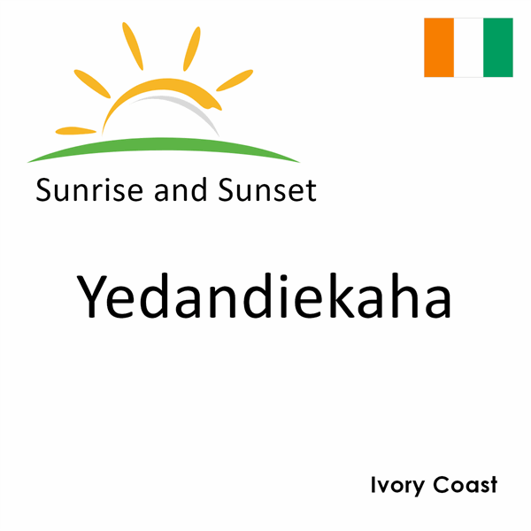 Sunrise and sunset times for Yedandiekaha, Ivory Coast