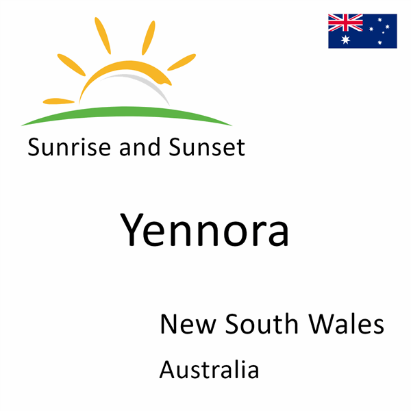 Sunrise and sunset times for Yennora, New South Wales, Australia