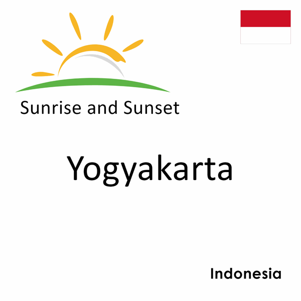 Sunrise and sunset times for Yogyakarta, Indonesia