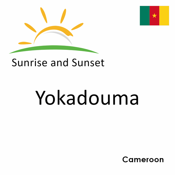 Sunrise and sunset times for Yokadouma, Cameroon