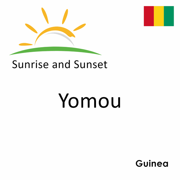 Sunrise and sunset times for Yomou, Guinea