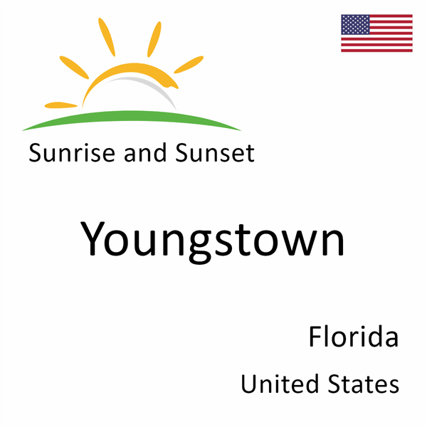 Sunrise and sunset times for Youngstown, Florida, United States