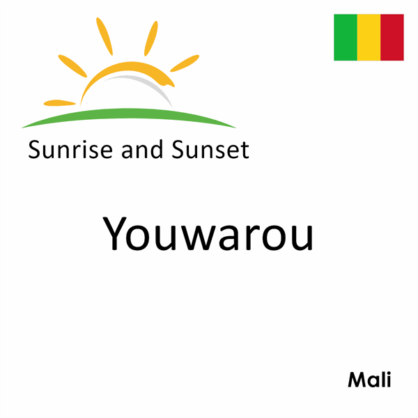 Sunrise and sunset times for Youwarou, Mali
