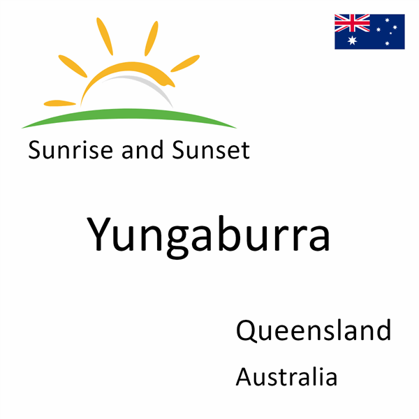 Sunrise and sunset times for Yungaburra, Queensland, Australia