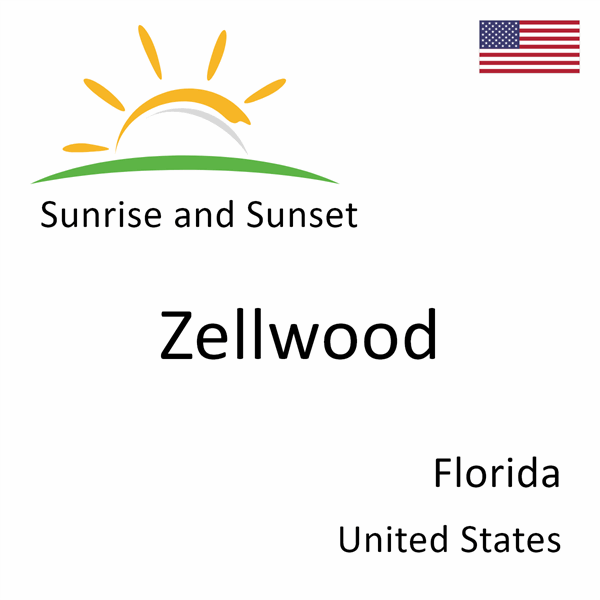 Sunrise and sunset times for Zellwood, Florida, United States