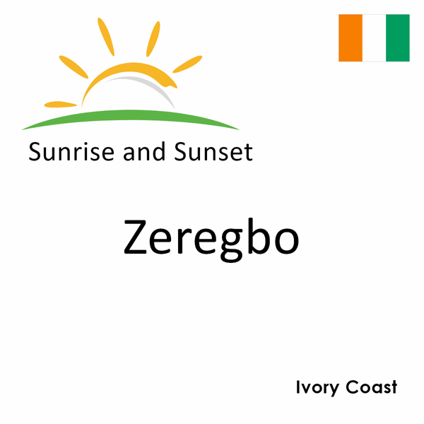 Sunrise and sunset times for Zeregbo, Ivory Coast