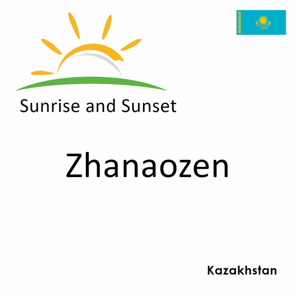 Sunrise and sunset times for Zhanaozen, Kazakhstan