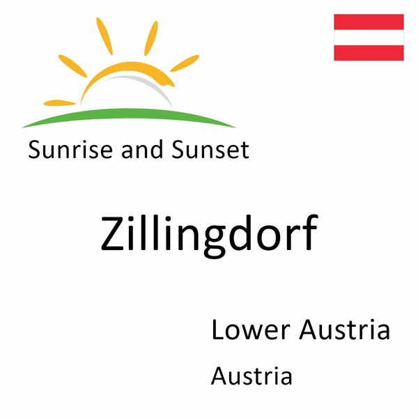 Sunrise and sunset times for Zillingdorf, Lower Austria, Austria