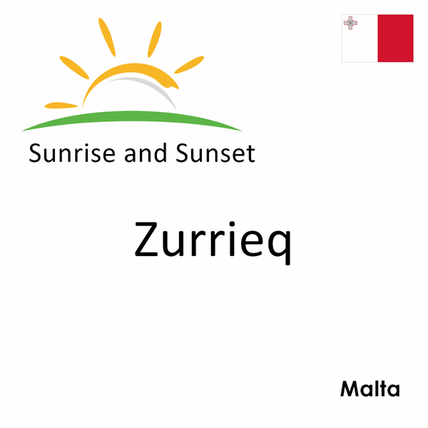 Sunrise and sunset times for Zurrieq, Malta