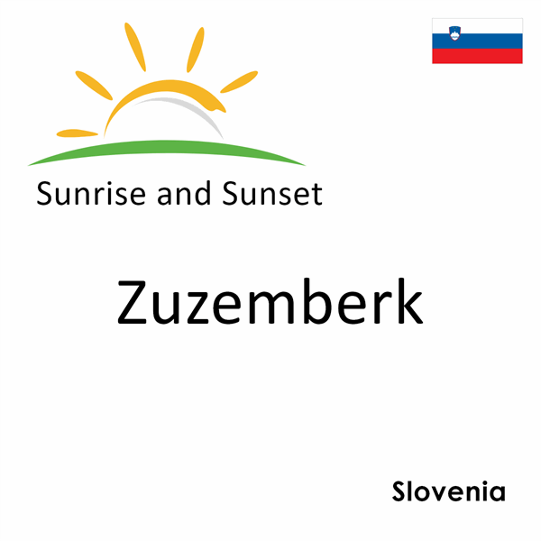 Sunrise and sunset times for Zuzemberk, Slovenia